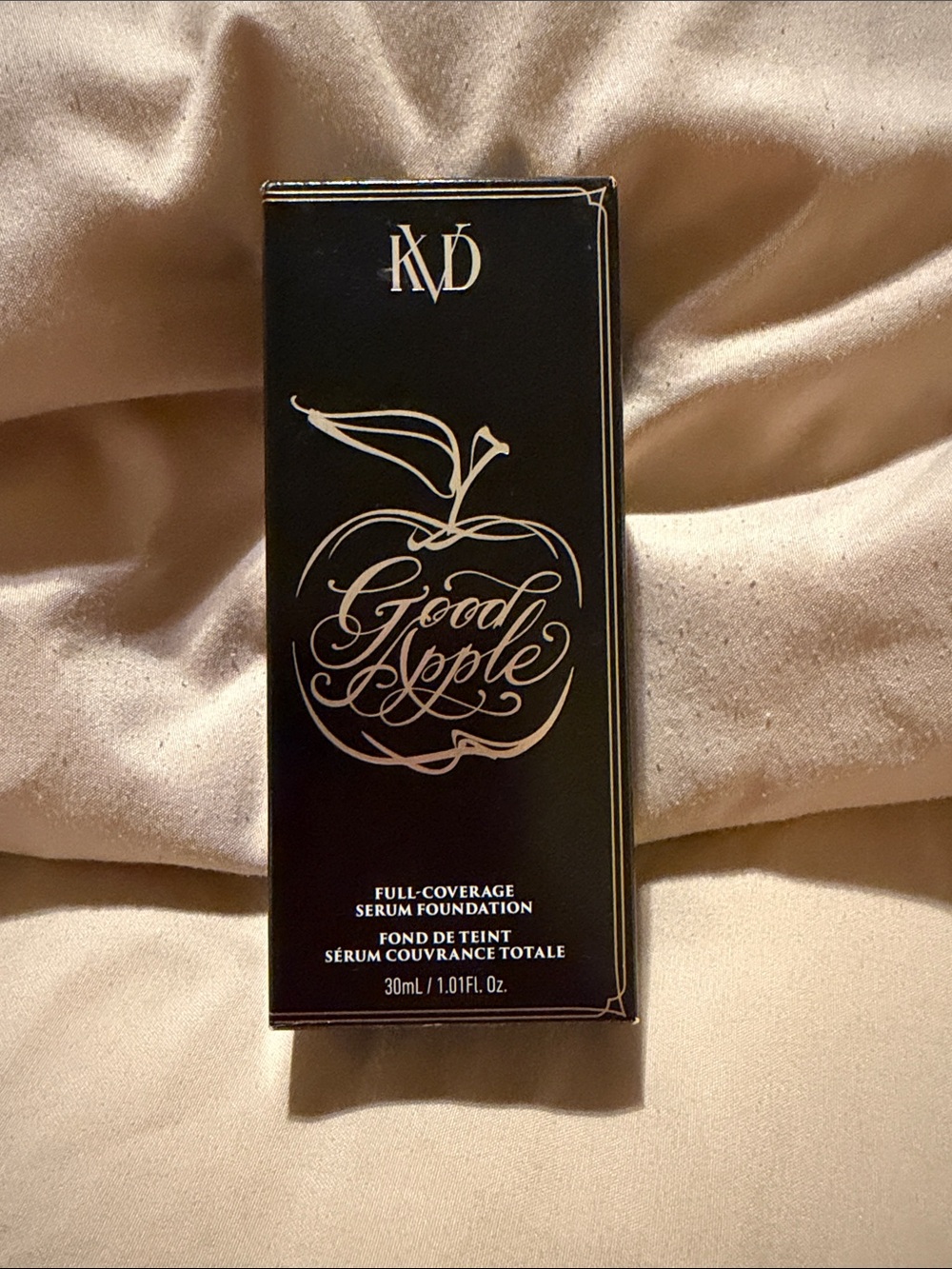 KVD Good Apple Full-Coverage Serum Foundation - Black Packaging